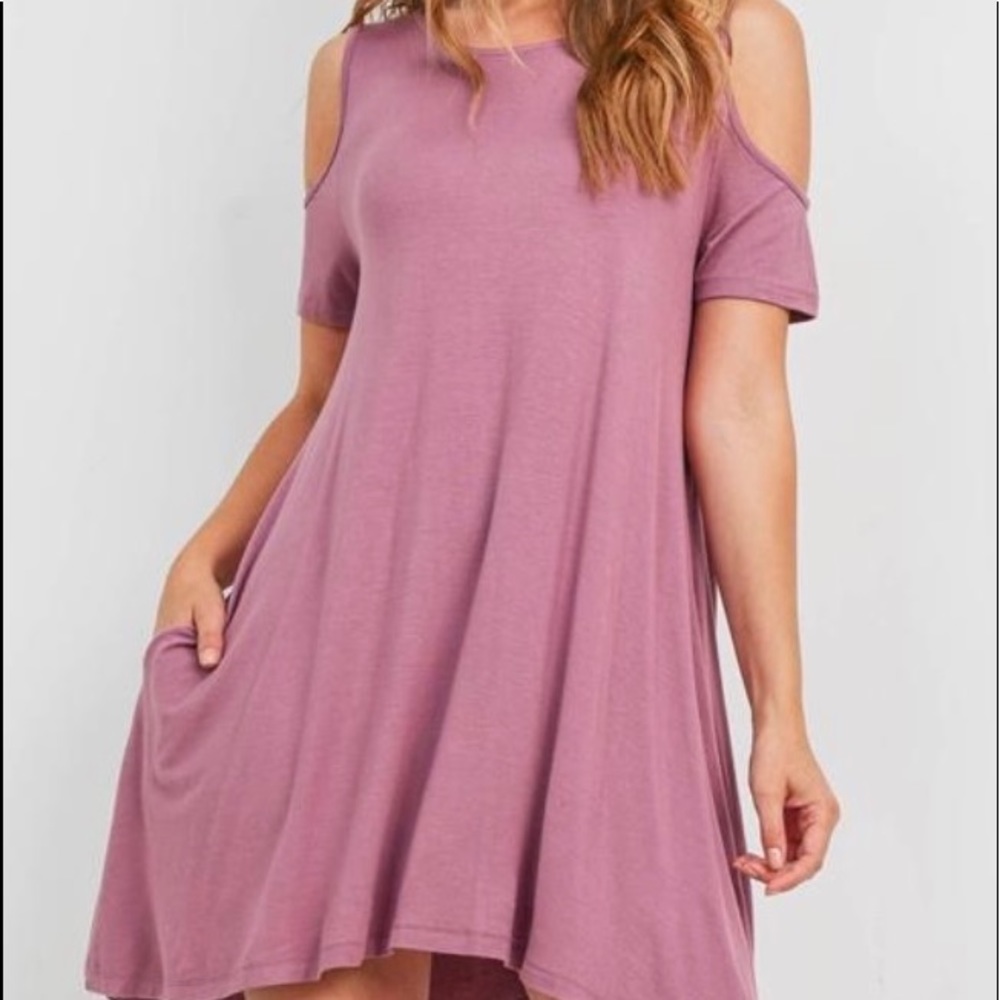 Cold shoulder dress